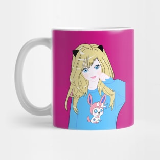 BLONDE CAT GIRL Mug